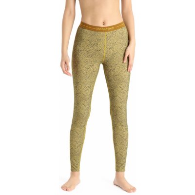 ICEBREAKER Wmns 200 Oasis Leggings Lichen Silent Gold/Clove/Midnight Navy/Aop – Zboží Dáma