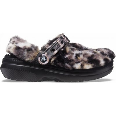 Crocs Classic Fur Sure black/multi – Zboží Mobilmania