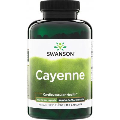 Swanson Cayenne 450 mg 300 kapslí – Hledejceny.cz