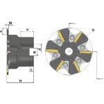 R675.62-125-6 nástrčná fréza kotoučová – Zbozi.Blesk.cz