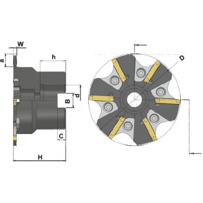 R675.62-125-6 nástrčná fréza kotoučová – Zbozi.Blesk.cz