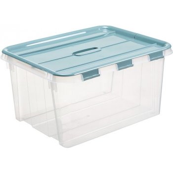 Plast Team Probox Fliplid úložný box 50 l 45,5 × 29,1 × 57,3 cm čirý