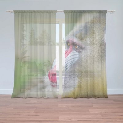 Sablio Záclony Mandril: 2ks 150x250cm – Hledejceny.cz