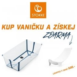 Stokke Flexi Bath X Large vanička Transparent Blue