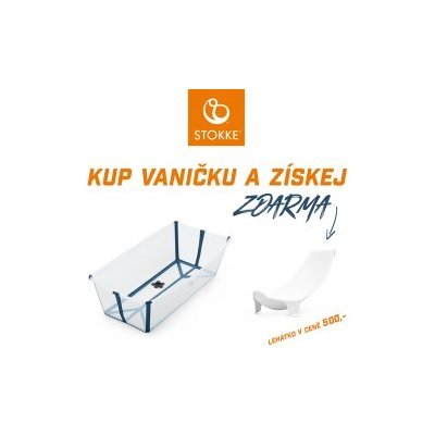 Stokke Flexi Bath X Large vanička Transparent Blue – Zbozi.Blesk.cz