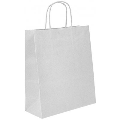 Papírová taška 320x140x410mm bílá – Zboží Mobilmania