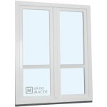 Kömmerling balkonové dveře 70 AD O+OS klapačka s příčkou pravé bílá 150 x 210 cm jednostranná klika + madýlko + PVC rám – Hledejceny.cz