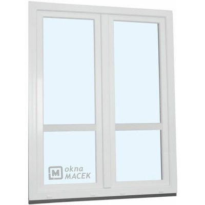 Kömmerling balkonové dveře 70 AD O+OS klapačka s příčkou pravé bílá 150 x 210 cm jednostranná klika + madýlko + PVC rám – Hledejceny.cz