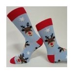 Kojenecké a dětské vánoční ponožky ANDREJ Světle modrá – Zbozi.Blesk.cz