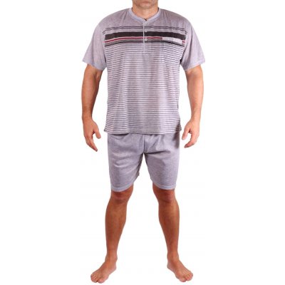 Jiří pánské pyžamo krátké 1780 světle šedá – Zboží Mobilmania