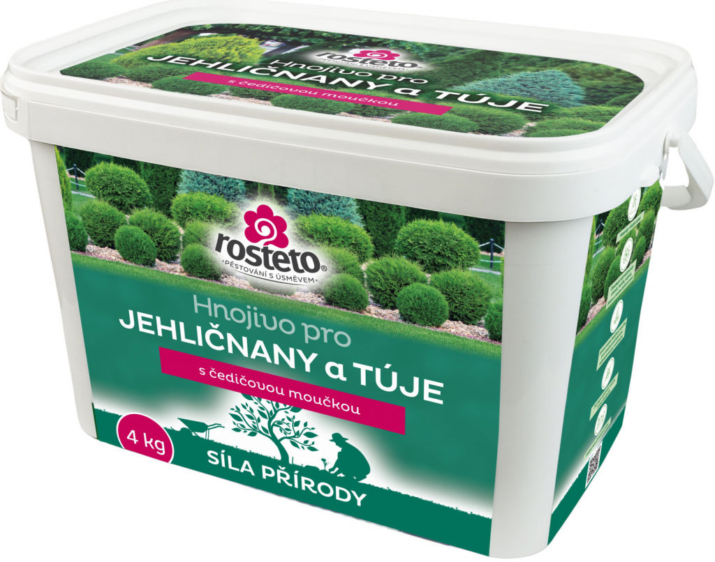 Rosteto Hnojivo s čedičovou moučkou - jehličnany a tůje 4 kg