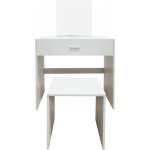 Aga Toaletní stolek s taburetem MRDT13-MW Bílý – Zboží Dáma