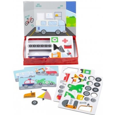 Bigjigs Toys Magnetické puzzle Mechanik – Zboží Mobilmania