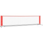 vidaXL Tenisová síť černá a červená 400 x 100 x 87 cm polyester – Zbozi.Blesk.cz