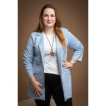 Dlouhé sako SINGLE Světle modrá – Zboží Mobilmania