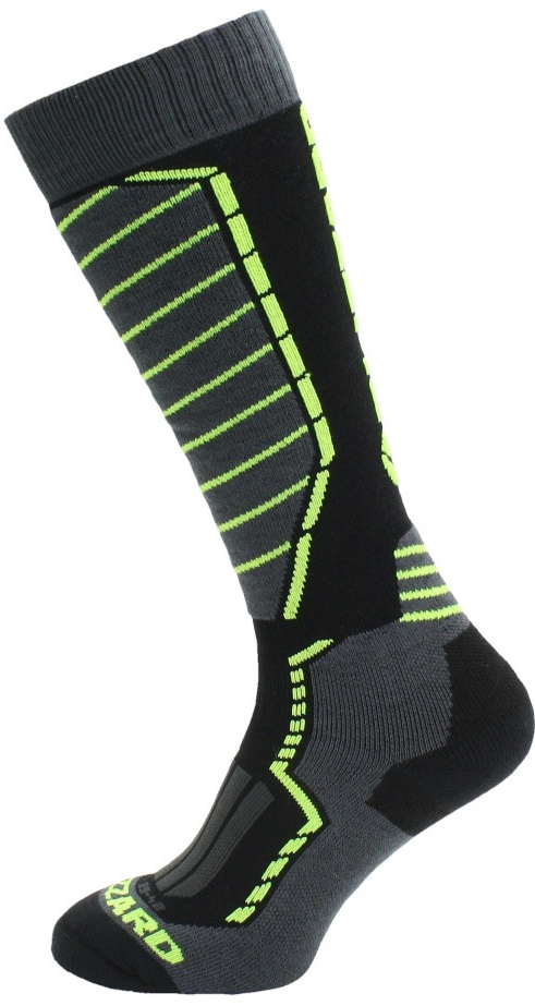 Blizzard PROFI SKI SOCKS blackanthracitesignal yellow