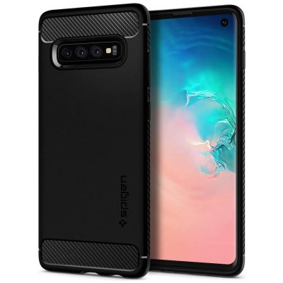 Pouzdro Spigen Samsung Galaxy S10 Case Rugged Armor Matte černé – Zboží Mobilmania