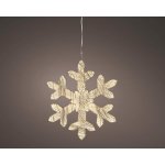 KAEMINGK Vánoční dekorace světelná sněhová vločka LED teplá bílá, 38x1 cm – Hledejceny.cz