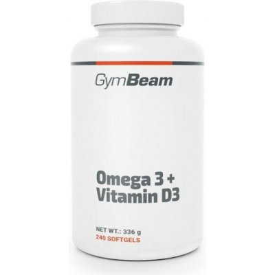 GymBeam Omega 3 + Vitamin D3 240 kapslí – Hledejceny.cz