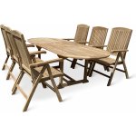 Nábytek Texim Faisal II.O teakový set 1+6 – Hledejceny.cz