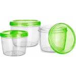 Banquet Sada plastových dóz Acassa 880 ml 1180 ml 600 ml – Zboží Dáma