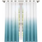 BytoTex Hotové voálové záclony Nani modrá/tyrkysová 2 x 145 x 250 cm – Hledejceny.cz