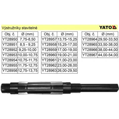 Výstružník stavitelný 21,00 23,00 mm HSS – Zboží Dáma