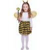 Dětský karnevalový kostým sada včelka tykadla křídla sukně hůlka
