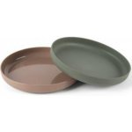 Dantoy Tiny Bio talíře 0 m+ Olive Mocca 2 ks – Zboží Dáma