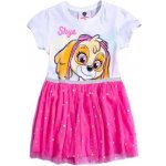 Eplusm Dívčí šaty TLAPKOVÁ PATROLA SKYE s tylovou vrstvou růžovobílé Bílorůžová – Zboží Dáma