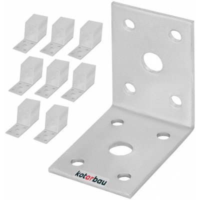 Kotarbau Konstrukční úhelník 50x50x35 mm 50 ks stříbro – HobbyKompas.cz