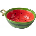 Clayre & Eef Červená keramická miska ve tvaru melounu Sweet Melon 16 x 11 x 6 cm – Hledejceny.cz