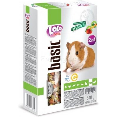 LOLO pets Basic 2v1 zelenina a ovoce Morče 0,5 kg – Zbozi.Blesk.cz