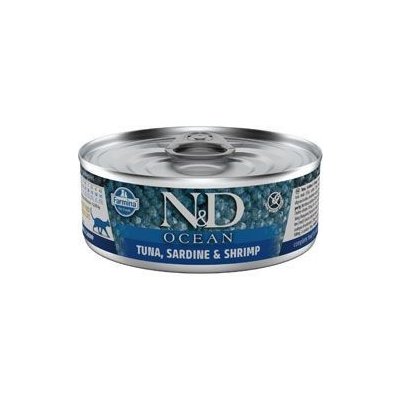N&D CAT OCEAN Adult Tuna & Sardine & Shrimps 2 x 70 g