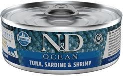 N&D CAT OCEAN Adult Tuna & Sardine & Shrimps 2 x 70 g