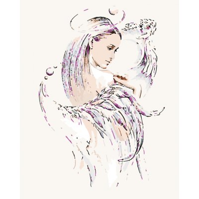 ZUTY Malování podle čísel KŘÍDLA PANNY 40 x 50 cm – Sleviste.cz