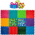 Ortek "Masážní ortopedická podložka Puzzle Mix" 10 modulů – Zboží Dáma