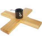 UH Stojan na stromek dřevěný, kříž, 550x550x135mm – Sleviste.cz