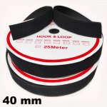 Pásek na suchý zip Háček a Smyčka set černý 40 mm balení 25 m – Hledejceny.cz
