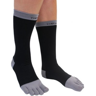 ToeToe BUSINESS prstové ponožky černá/šedá