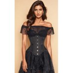 Korzety.cz Prodloužený síťovaný pasový korzet přes boky pro – Zboží Dáma