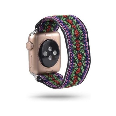 Mobilly řemínek na Apple watch 38/40 mm, nylonový, černobarevný krajkový vzor 300 DSN-12-00A – Zboží Mobilmania