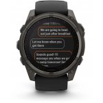 Garmin Fenix 8 51mm Sapphire Solar Titanium Carbon Gray/Black 010-02907-11 – Zbozi.Blesk.cz