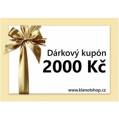 Šperky Jan Kos Dárkový poukaz v hodnotě 2000 Kč – Hledejceny.cz