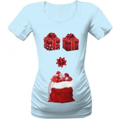 Tričko s potiskem těhotenské tričko dárečky dámské Atoll blue – Zboží Mobilmania