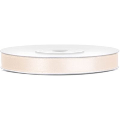 Stuha saténová IVORY, 6 mm x 25 m – Zboží Dáma