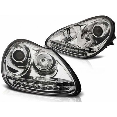 PŘEDNÍ SVĚTLA PORSCHE CAYENNE 2002-2006, DAYLIGHT XENON, CHROM – Hledejceny.cz