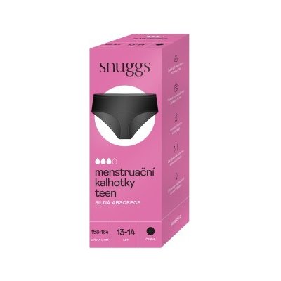 Snuggs Teen na silnou menstruaci černá – Sleviste.cz