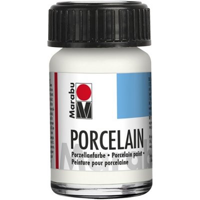 Marabu Barva na porcelán a sklo 15 ml bílá – Sleviste.cz