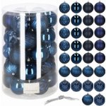 SPRINGOS Vánoční baňky modré mix 8cm sada 30ks CA0873-XG – Zboží Dáma